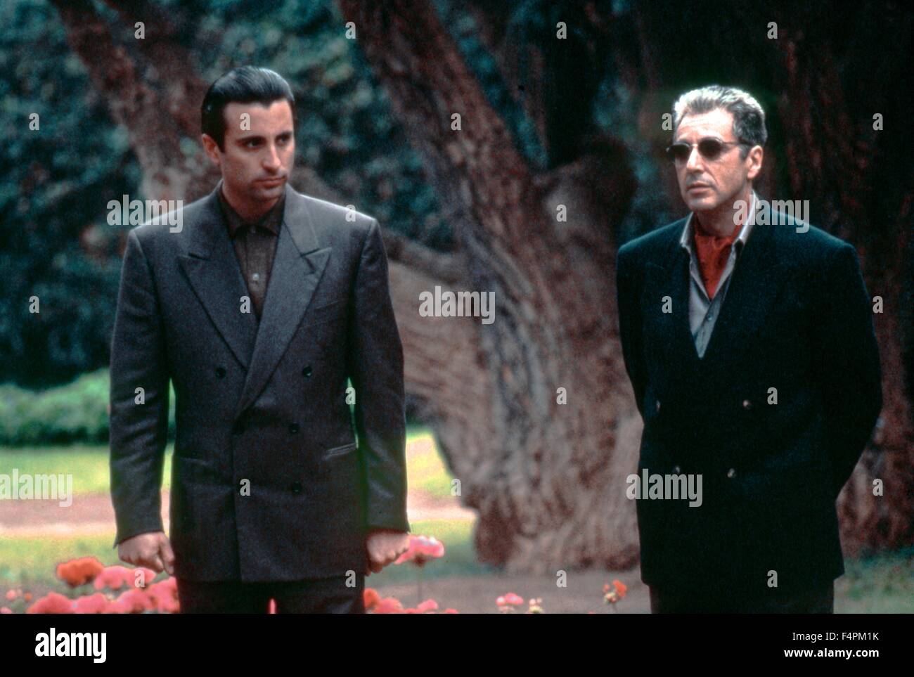 Andy Garcia e Al Pacino / Il Padrino: Parte III / 1990 diretto da Francis Ford Coppola [Paramount Pictures] Foto Stock