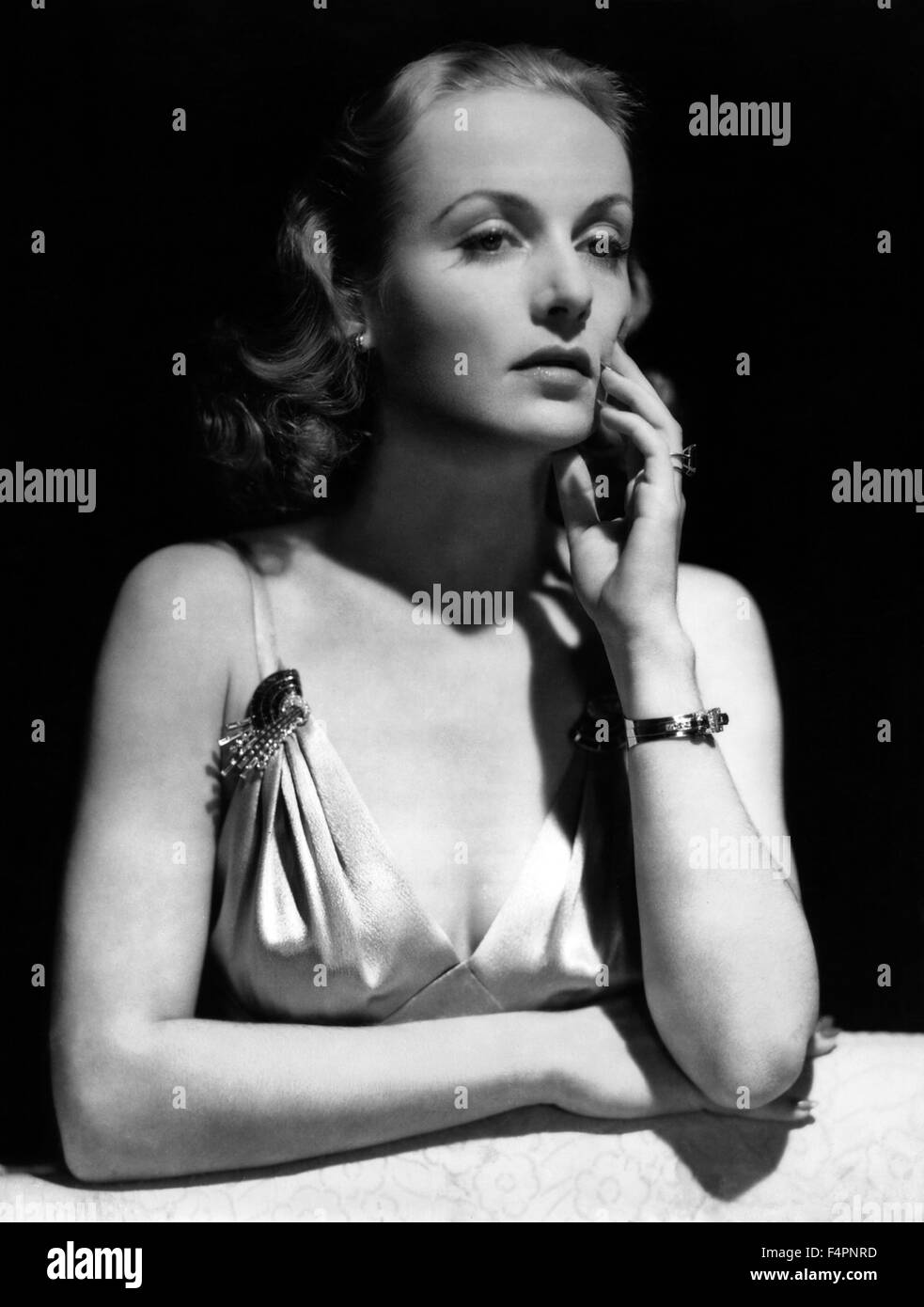 Carole Lombard in 30's Foto Stock