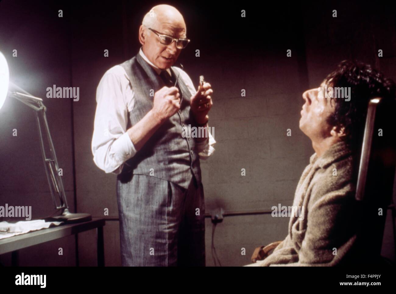 Laurence Olivier e Dustin Hoffman / Maratona / uomo 1976 diretto da John Schlesinger [Paramount Pictures] Foto Stock
