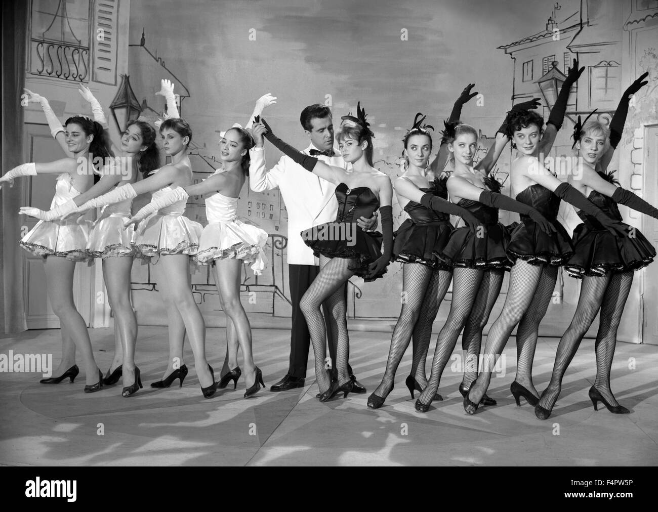 Jean Bretonniere e Brigitte Bardot / capricciosa ragazza / 1955 diretto da Michel Boisrond [Comacico / Sofradis / Lutetia] Foto Stock