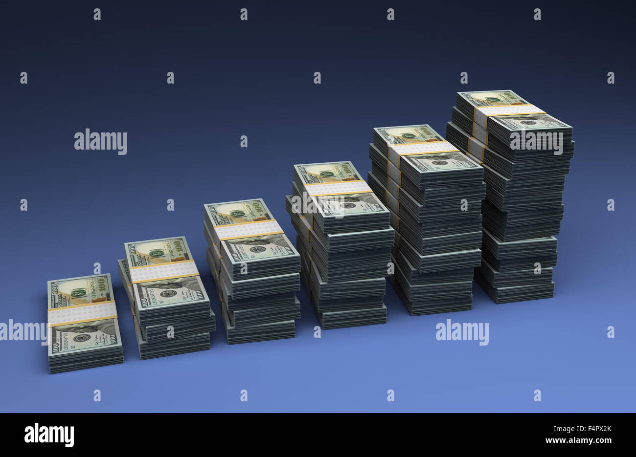 Dollaro il grafico a barra Foto Stock