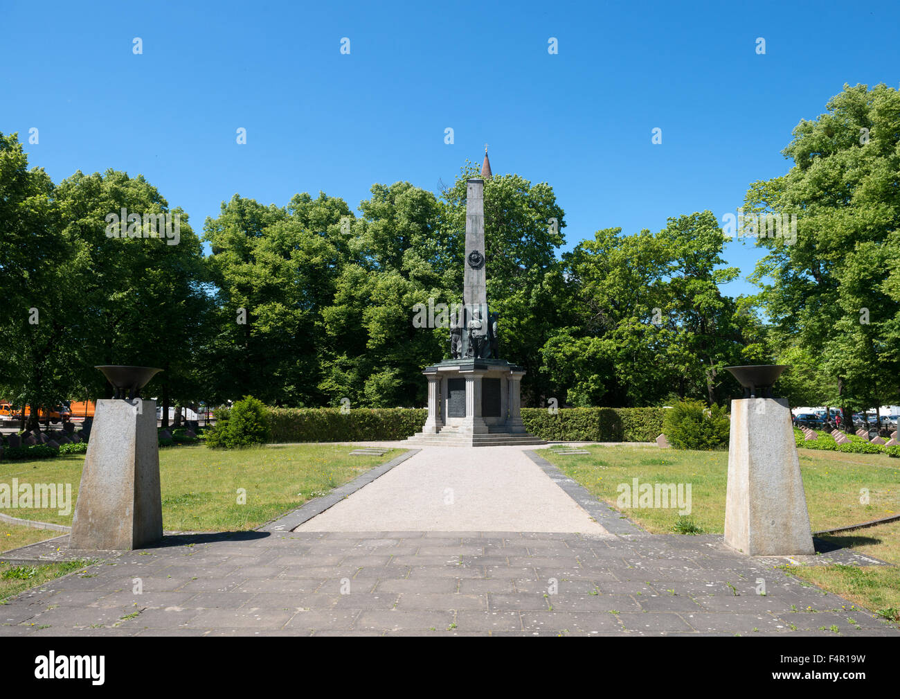 Memoriale Sovietico e il cimitero di Potsdam, Germania Foto Stock