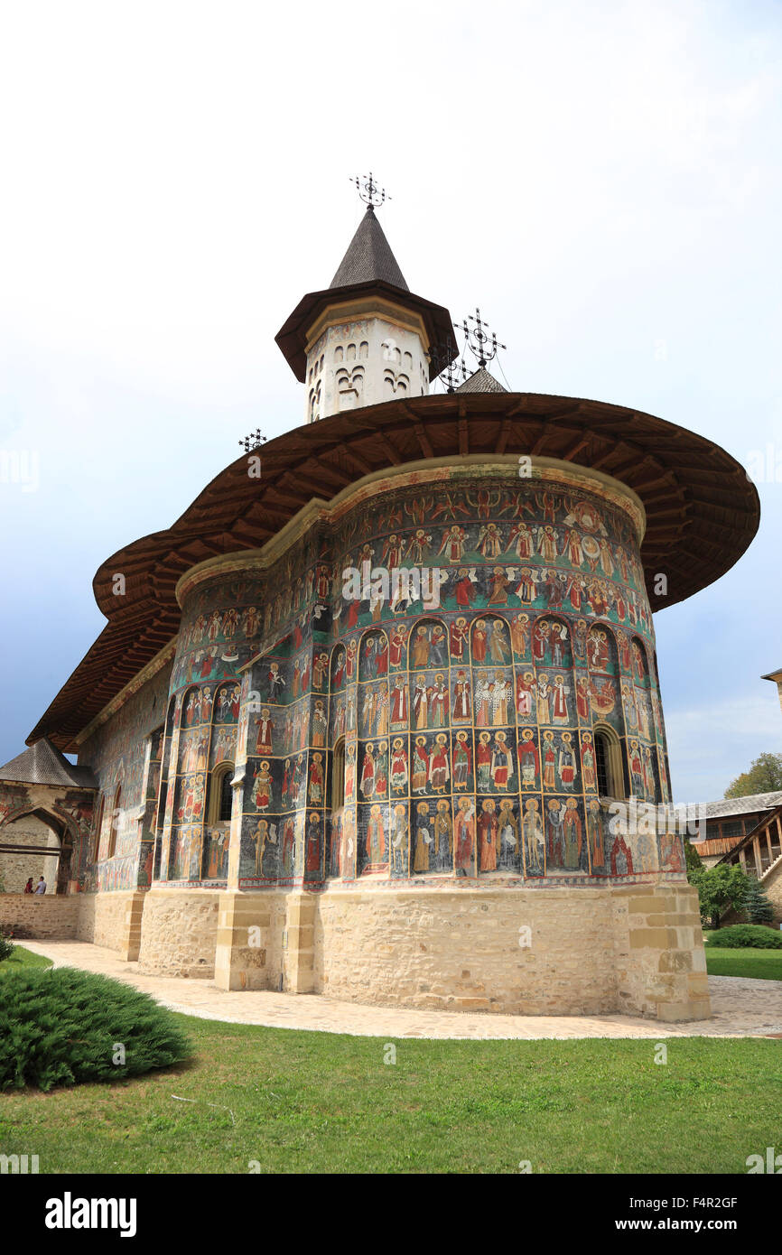 Il Monastero Sucevita è un ortodosso orientale convento situato nella parte nord-est della Romania. È stato costruito nel 1585 e nel 2010 Foto Stock
