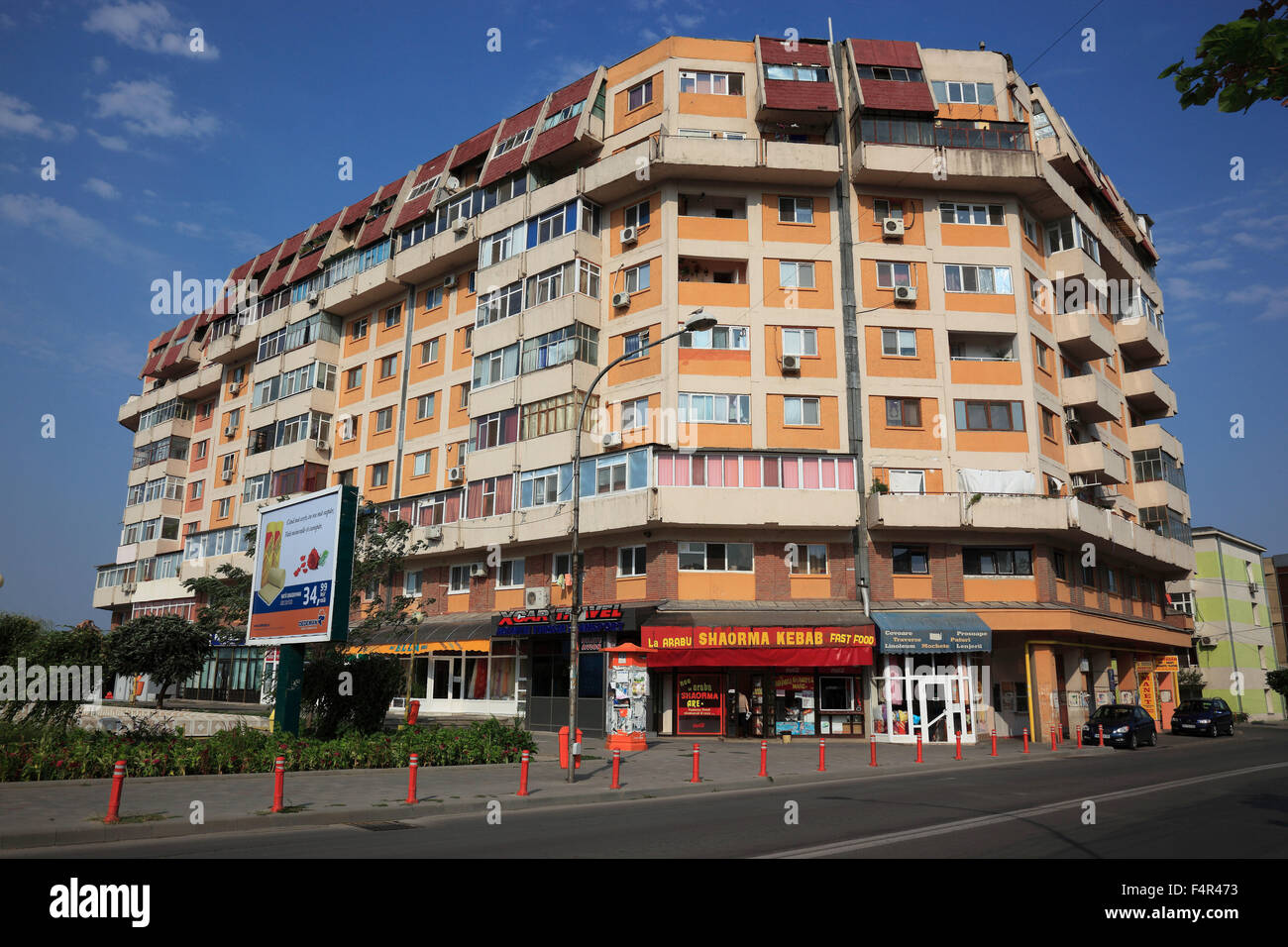 Centro città di Tulcea, Dobrogea, Romania Foto Stock