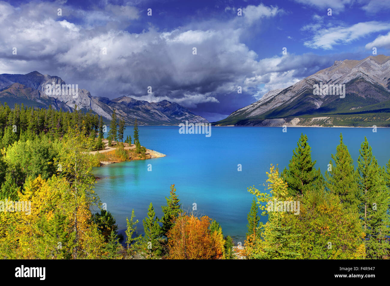 Il Lago di Smeraldo, Yoho, Jasper National Park, British Columbia, estate, lago, provincia, ponte naturale Canyon, canyonwater, Fiume, Foto Stock