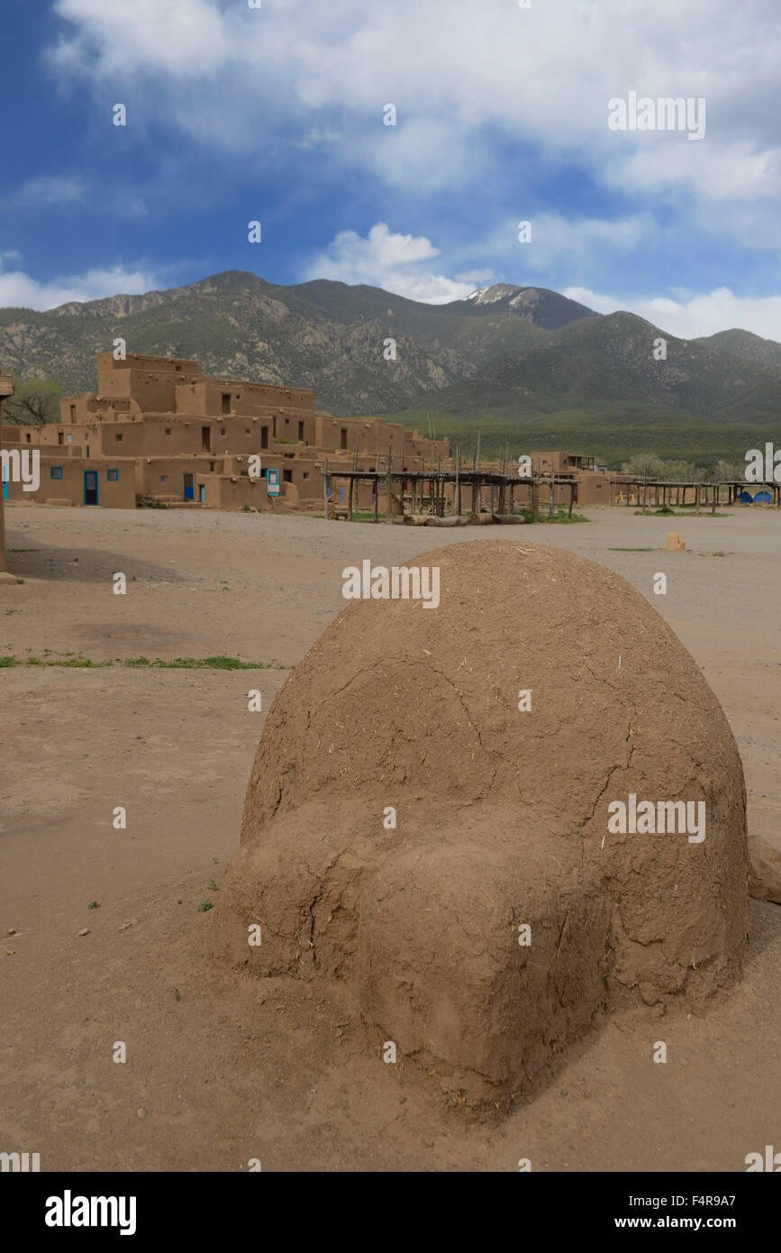 Stati Uniti d'America, Stati Uniti, America, Southwest New Mexico, Adobe, UAT pueblo, indiano, nativo, città Foto Stock