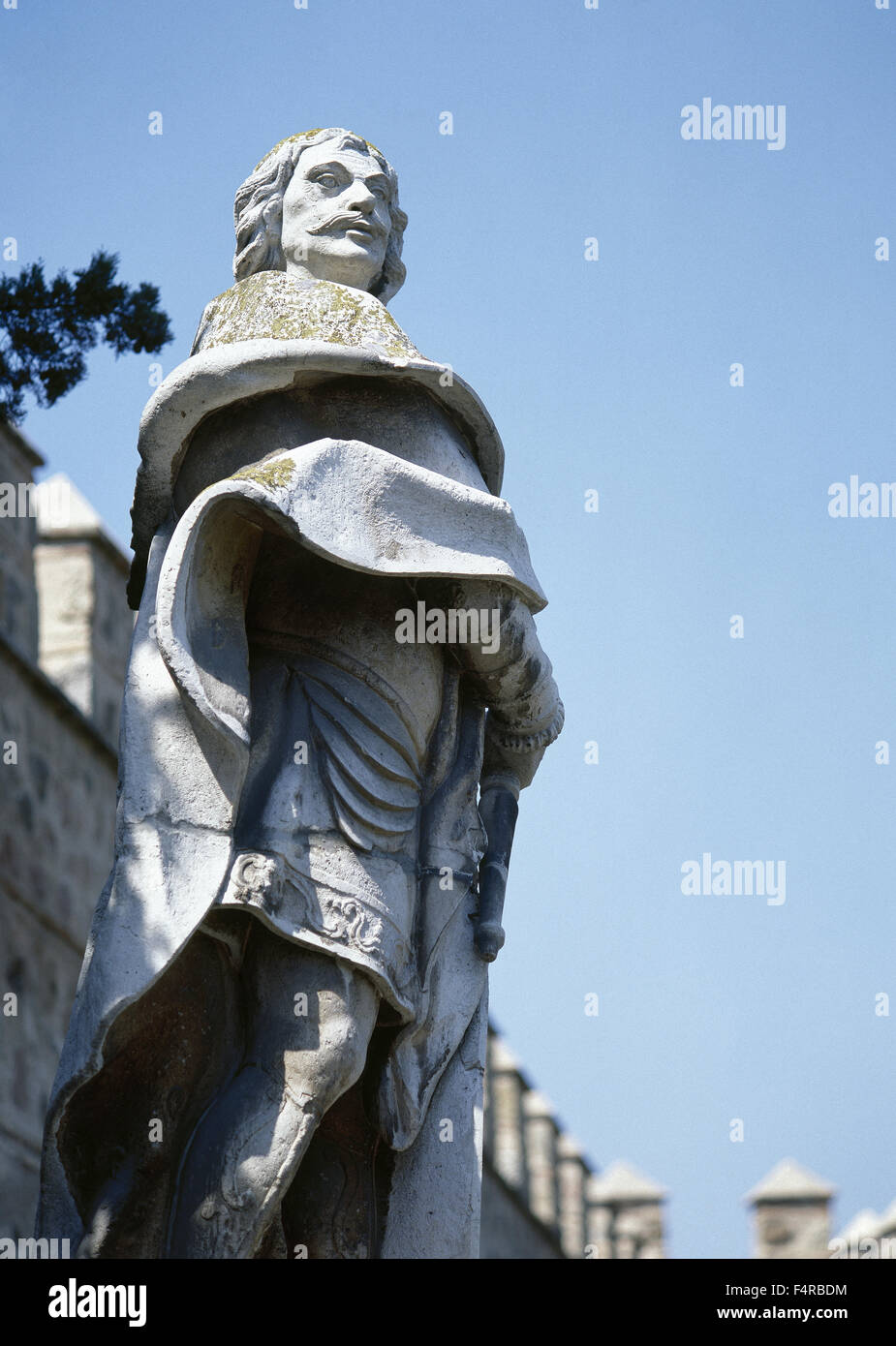 Alfonso VI di Leon (1040-1109). Re di Leon. Chiamato il coraggioso. Statua di Felipe del corral. Il XVIII secolo. Toledo. Castilla la Mancha. Spagna. Foto Stock