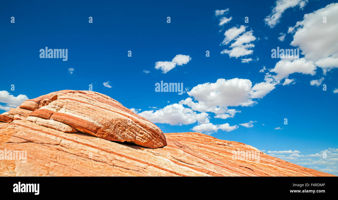 Bellissimo paesaggio panoramico, la Valle del Fuoco, STATI UNITI D'AMERICA. Foto Stock