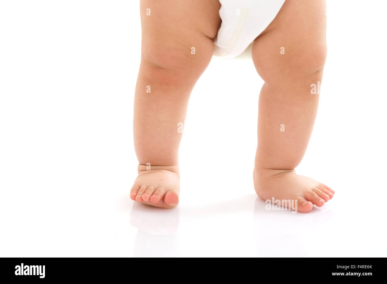 Baby little feet Foto Stock