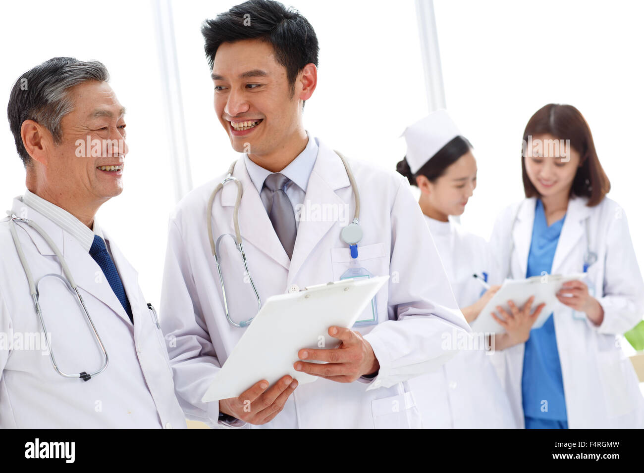 Operai medici Foto Stock