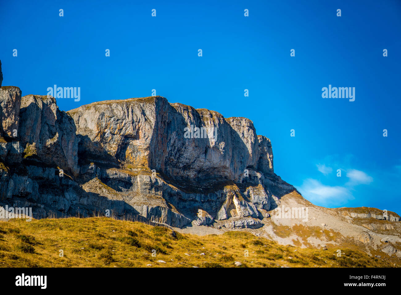 Di, Alpi, esterno, paesaggio di montagna, l'Europa, rock, Cliff, cliff paesaggi, montagne, pietra, roccia, Gottesacker, Gottesacker plat Foto Stock