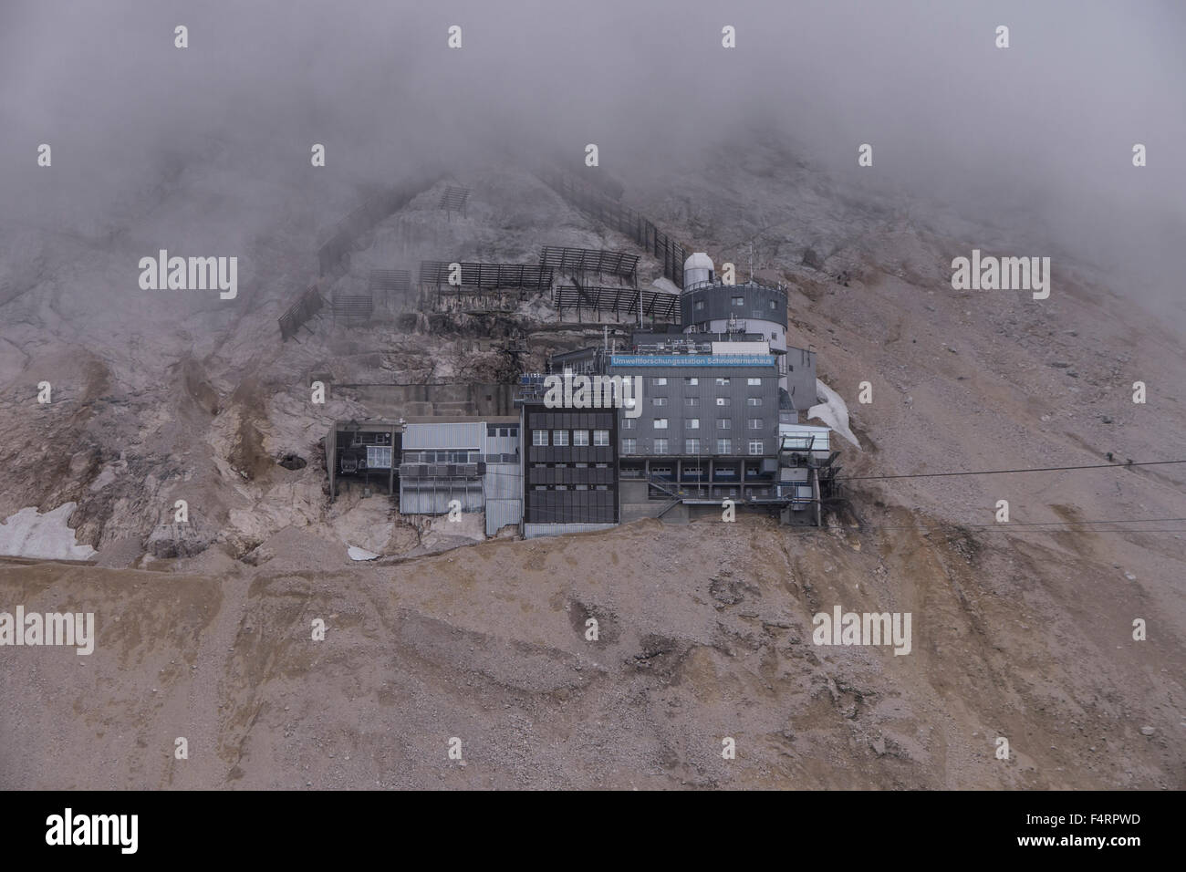 La ricerca ambientale stazione sulla zugspitze in Germania Foto Stock