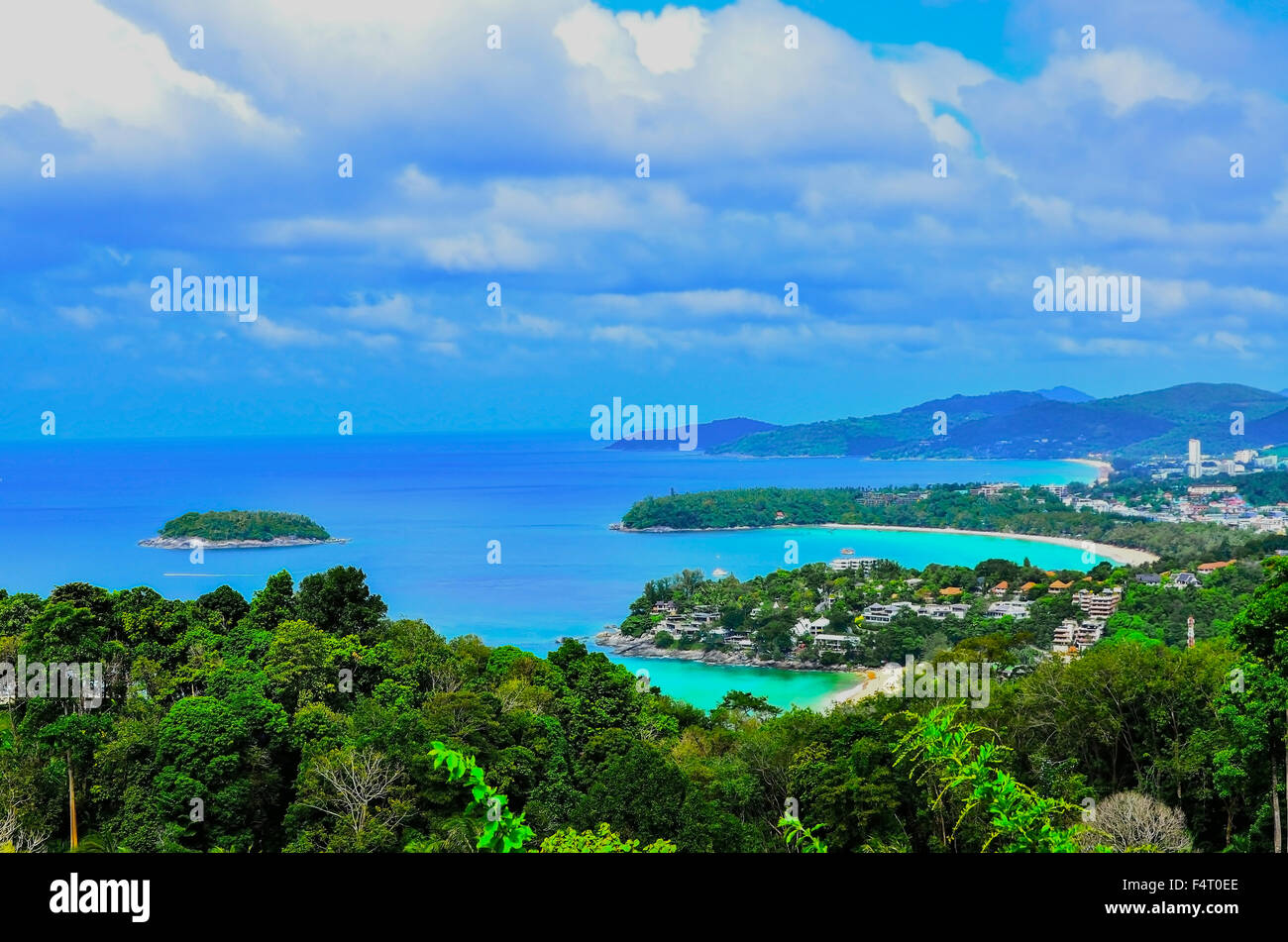 Chalong Bay a sud dell'isola di Phuket in Thailandia Foto Stock