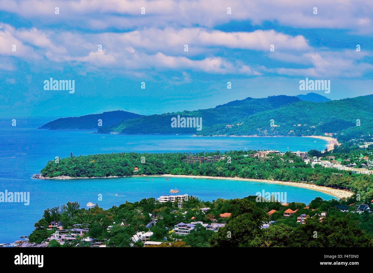 Chalong Bay a sud dell'isola di Phuket in Thailandia Foto Stock