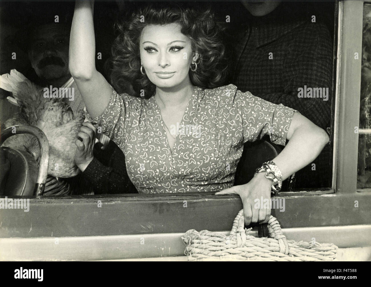 Scena dal film 'Matrimonio Stile Italiano" con l'attrice Sophia Loren, Italia Foto Stock