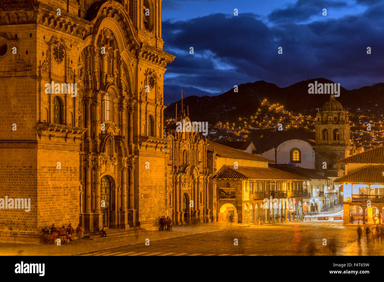 Sud America, America Latina, Ande, Perù Cusco, piazza principale Foto Stock