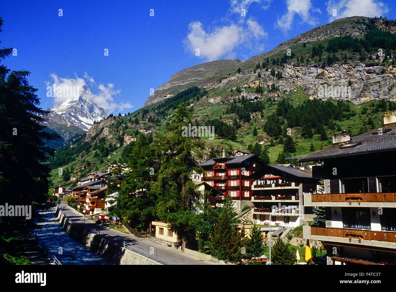 Zermatt. La Svizzera. Europa Foto Stock