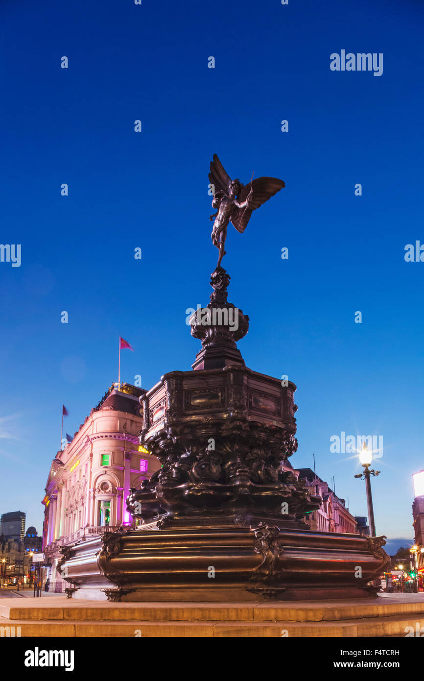 Inghilterra, Londra, Piccadilly Circus, Statua di Eros Foto Stock