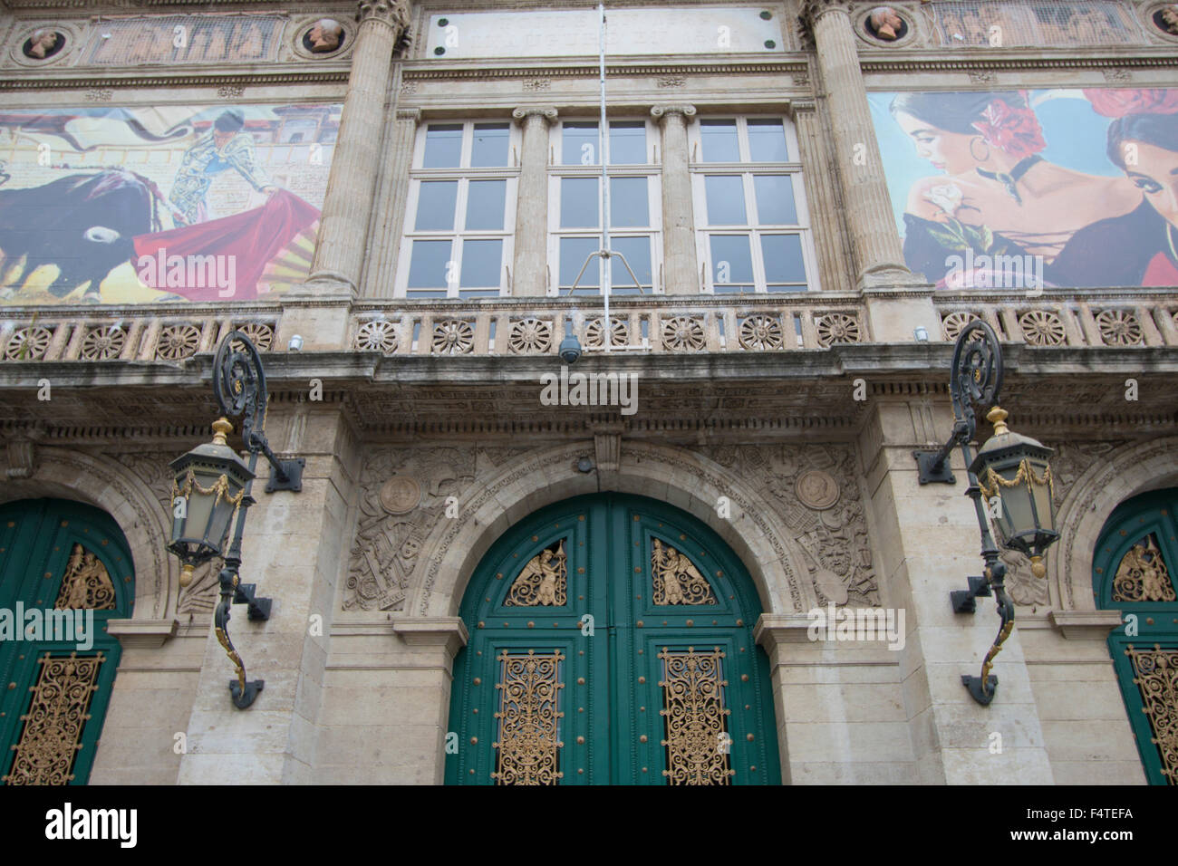 Francia, Europa, Béziers, Languedoc-Roussillon, Herault, teatro comunale, teatro, facciata Foto Stock