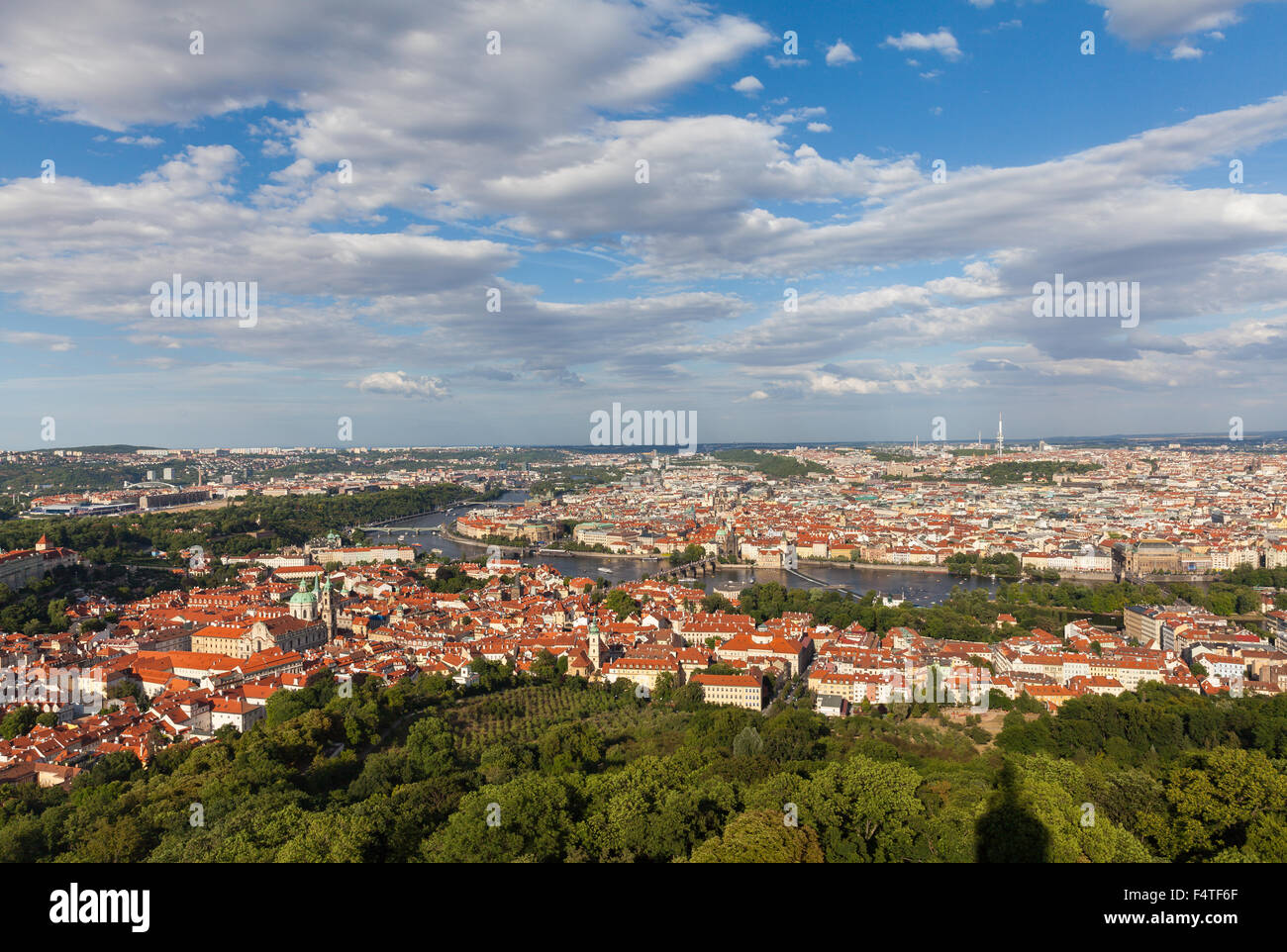 Splendido panorama di Praga Foto Stock