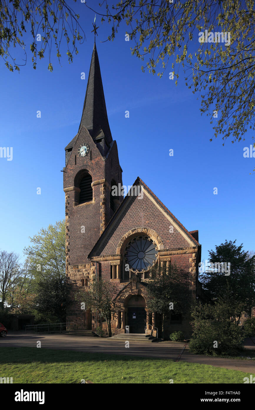 Germania, Europa, Renania settentrionale-Vestfalia, Oberhausen Sterkrade, protestante, la Chiesa di Cristo, Oberhausen-Sterkrade, la zona della Ruhr, Nort Foto Stock