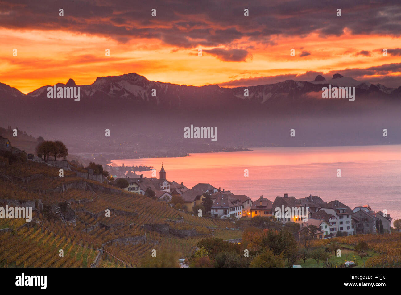 Villaggio Rivaz, Foto Stock