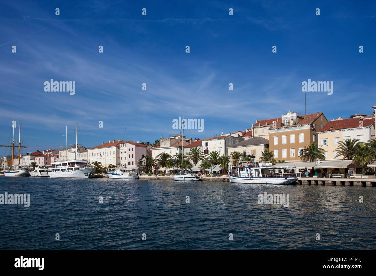 Porto di Mali Losinj, Losinj, isola di Cres, Croazia, Kvarner baia Foto Stock