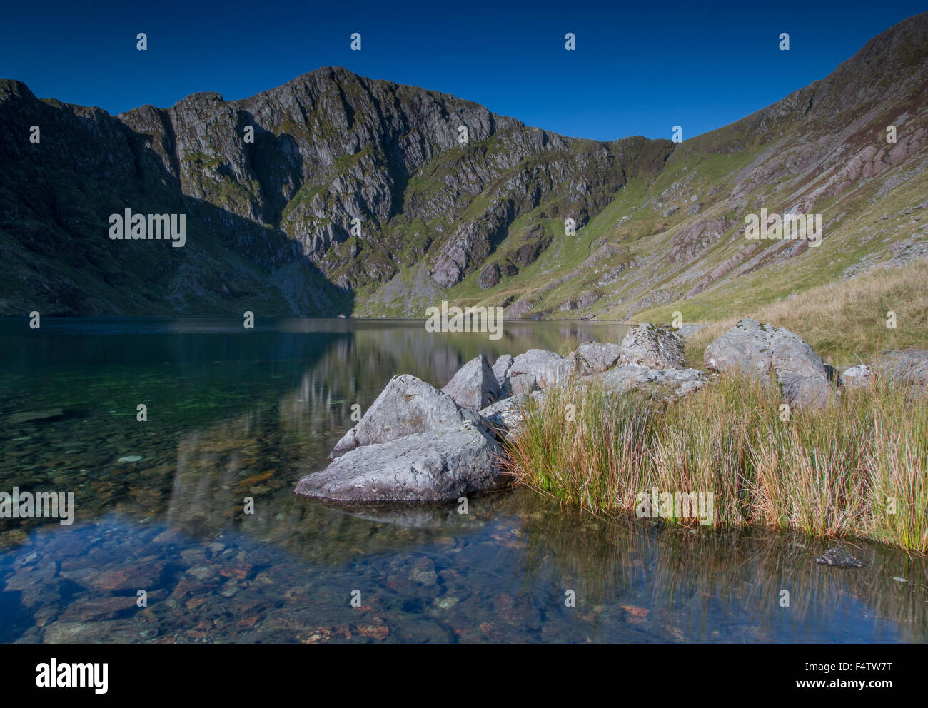 Llyn Cau, Cadair Idris, Snowdonia Foto Stock