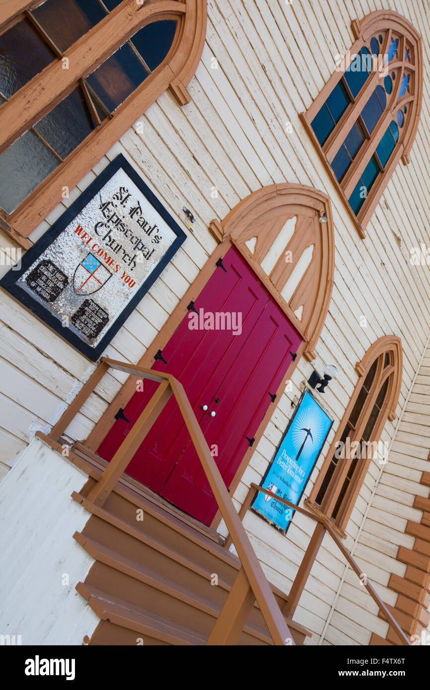 Il rendering di astratta di san Paolo chiesa episcopale in Virginia City, Nevada Foto Stock