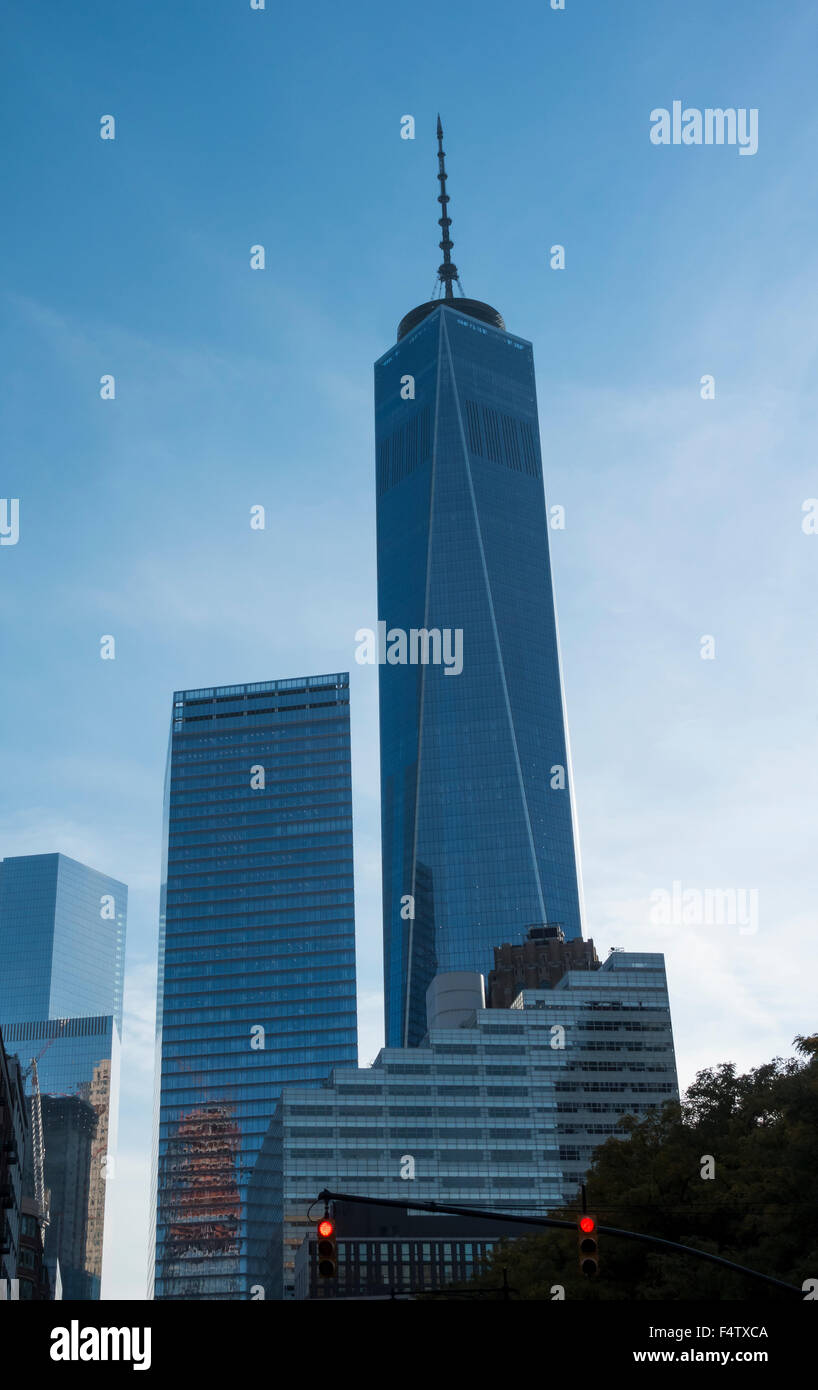 Torre di libertà nel nuovo World Trade Center a New York City Foto Stock