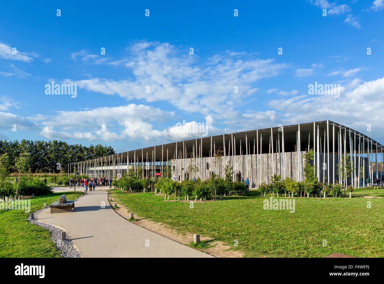 Il Centro Visita di Stonehenge, vicino a Amesbury, Wiltshire, Inghilterra, Regno Unito Foto Stock