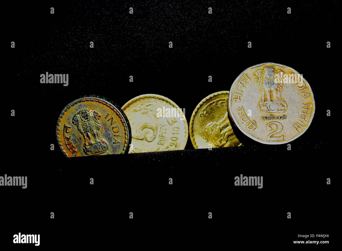 Rupie indiane sfondo fotografia di stock Foto Stock
