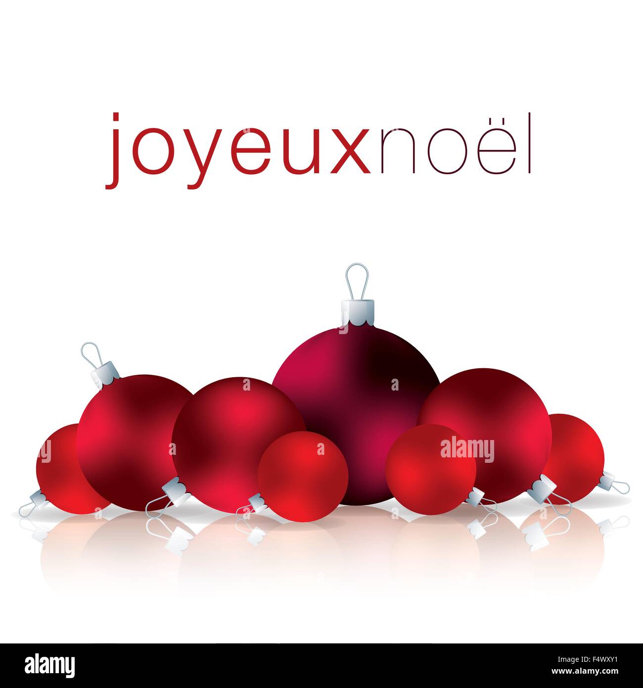 Buon Natale Francia.Il Francese Buon Natale Pallina Card In Formato Vettoriale Immagine E Vettoriale Alamy