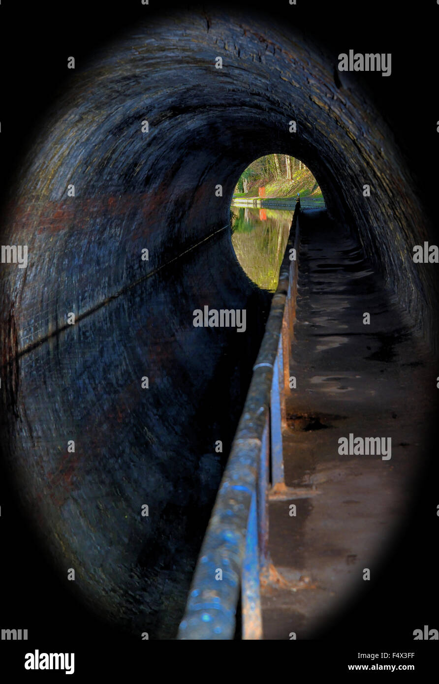 Ellesmere Tunnel, Shropshire Union Canal Foto Stock