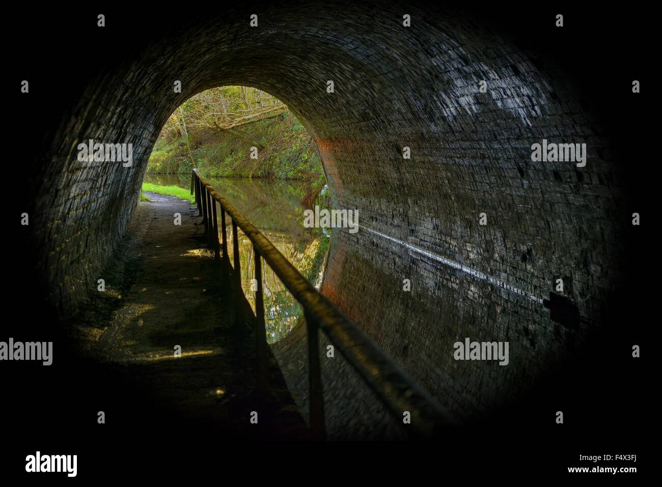 Ellesmere Tunnel, Shropshire Union Canal Foto Stock