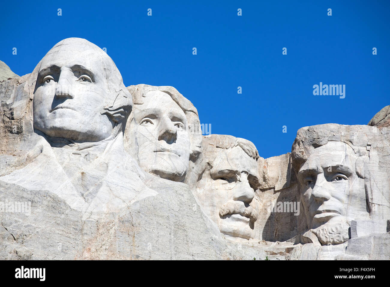 Mt. Rushmore National Memorial è situato nella parte sud-ovest Dakota del Sud, Stati Uniti d'America. Foto Stock