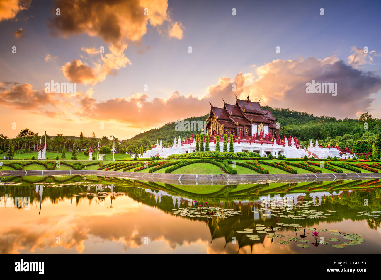 Chiang Mai, Thailandia presso il Royal Ratchaphruek Flora Park. Foto Stock