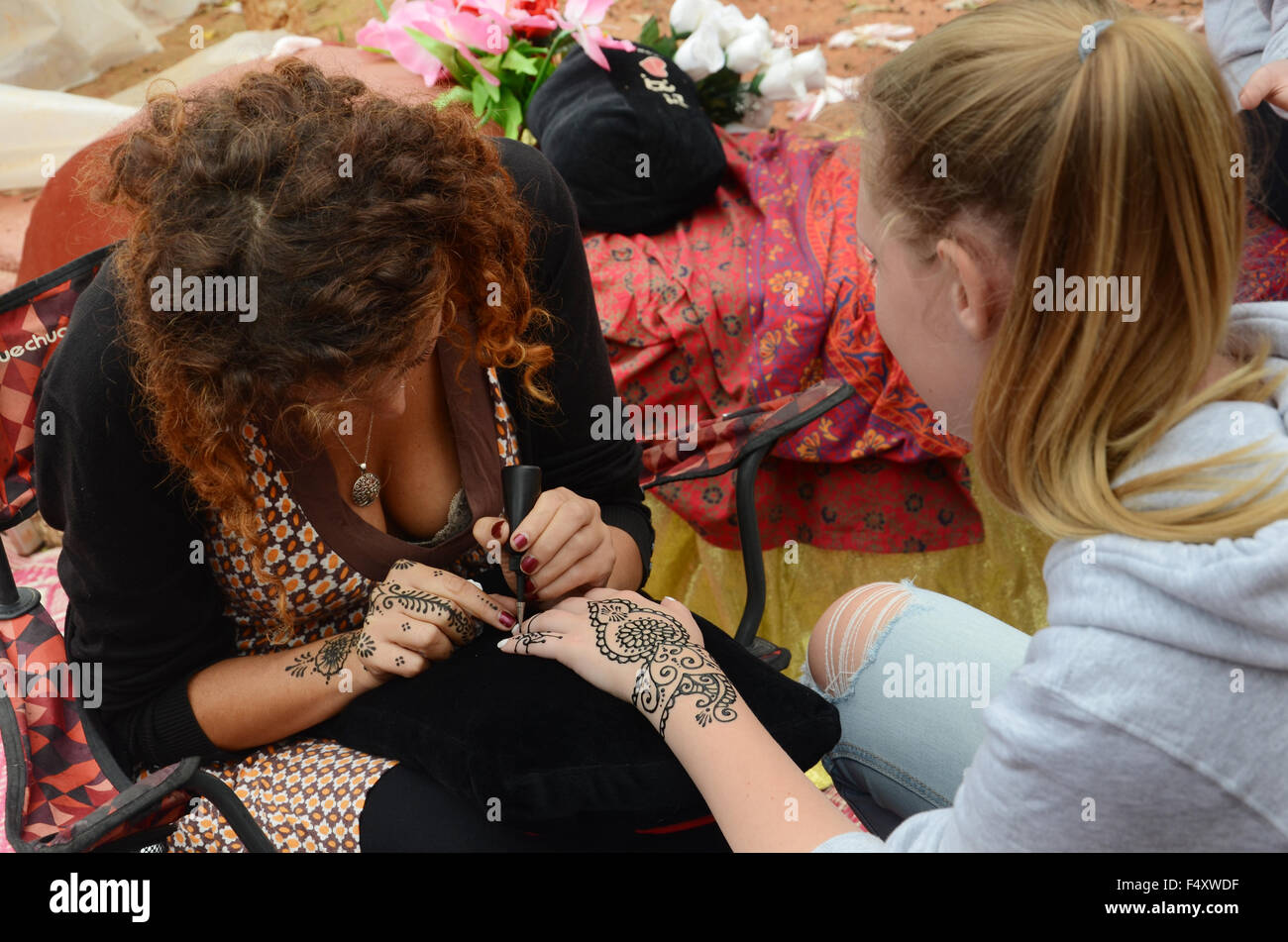 tatuaggio del hennè Foto Stock