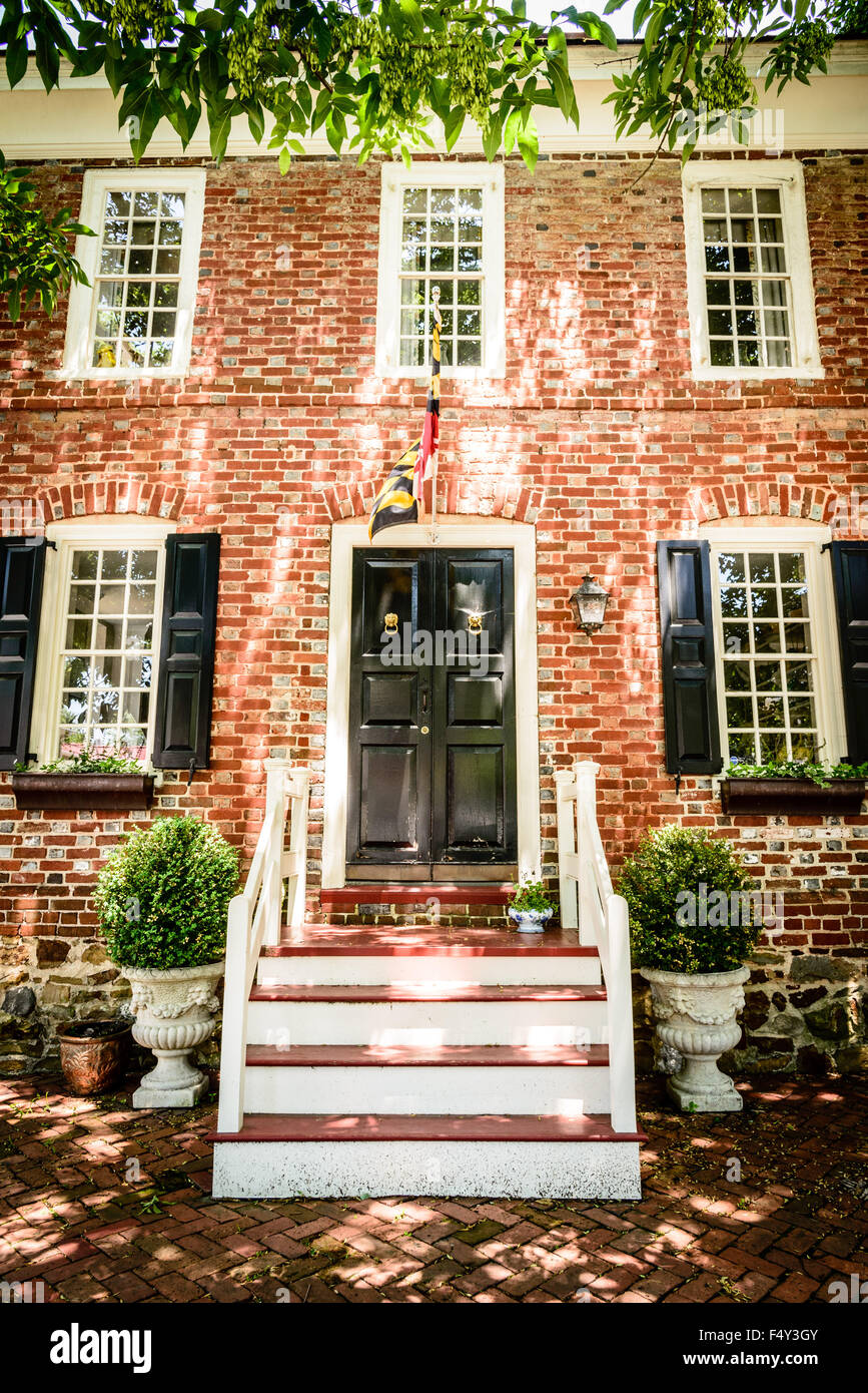 Casa Buck-Chambers (John Buck casa), 103 Queen Street, Chestertown, Maryland Foto Stock