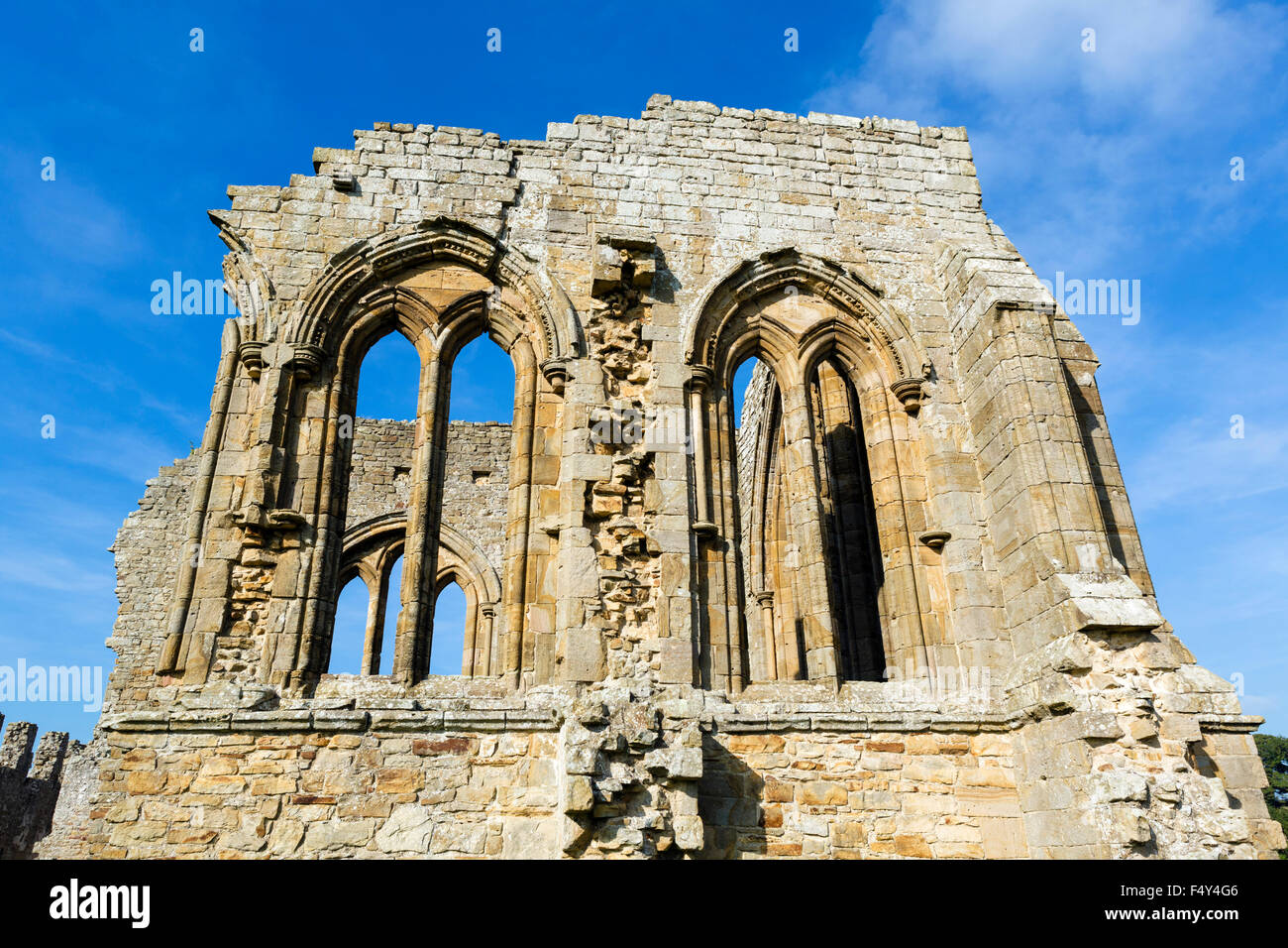 Il 12thC Egglestone dei premonstrati Abbey, vicino a Barnard Castle, nella contea di Durham, England, Regno Unito Foto Stock