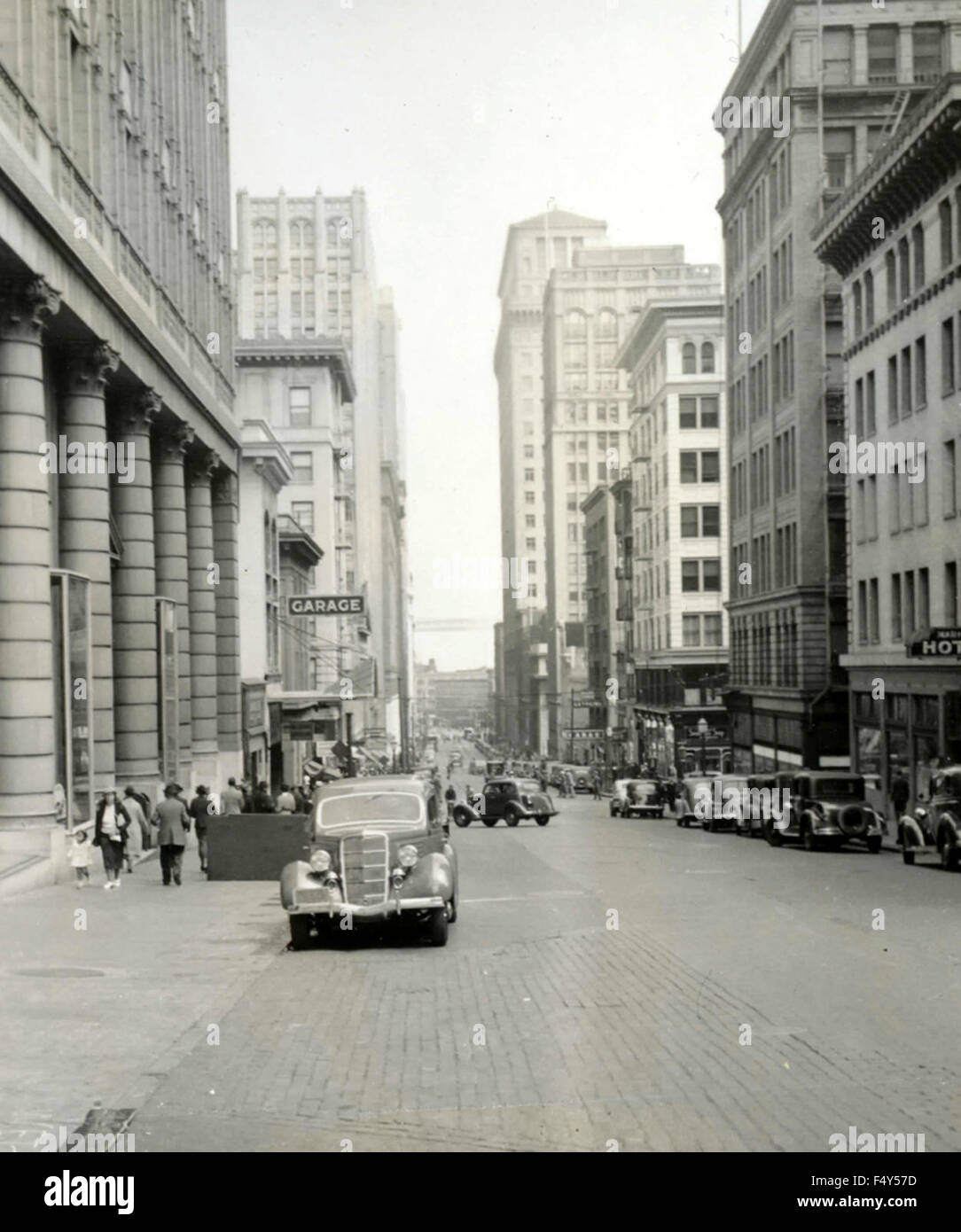 Una strada a San Francisco, Stati Uniti d'America Foto Stock