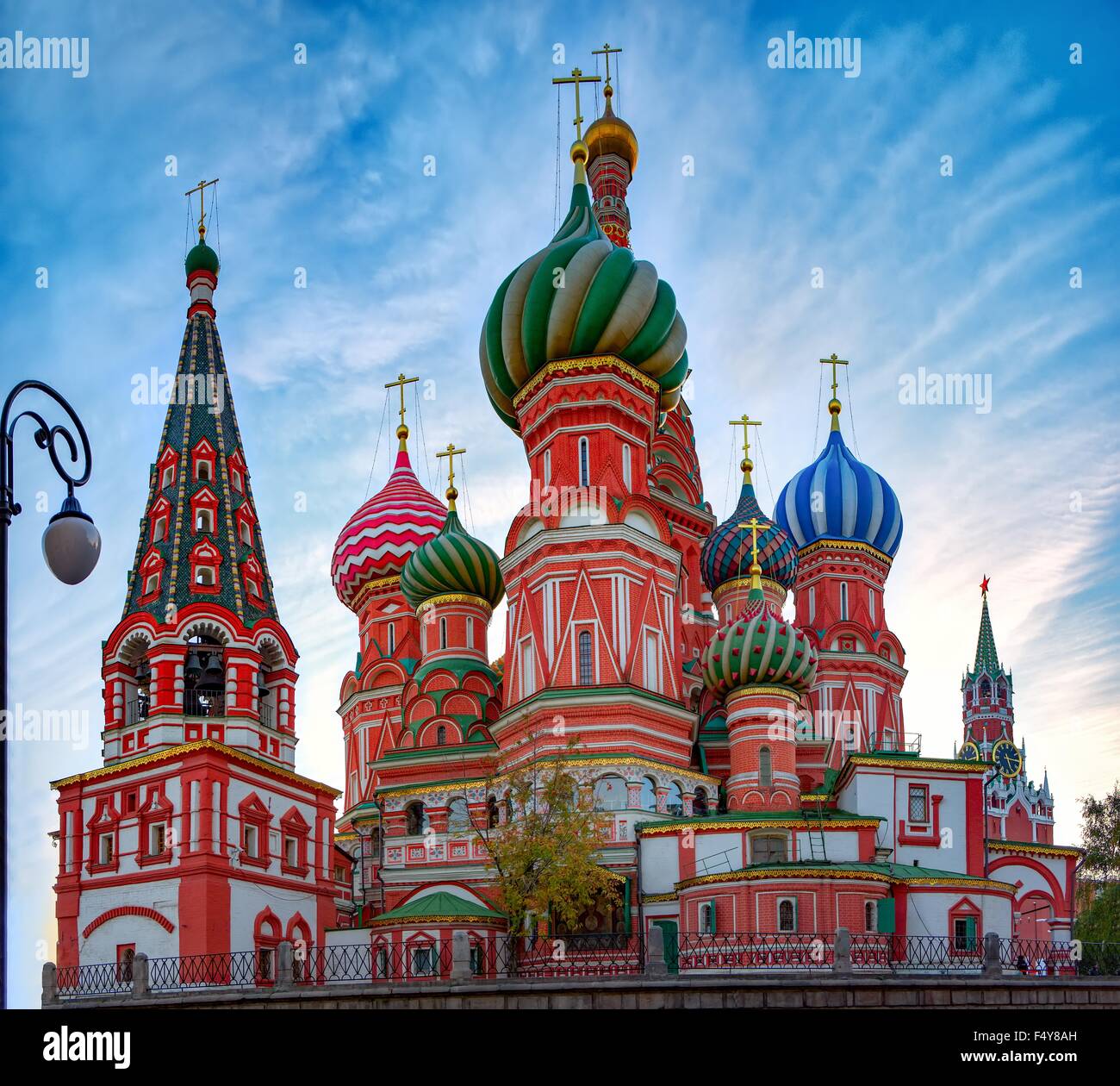 Una vista della Cattedrale di San Basilio, Russia, Mosca Foto Stock