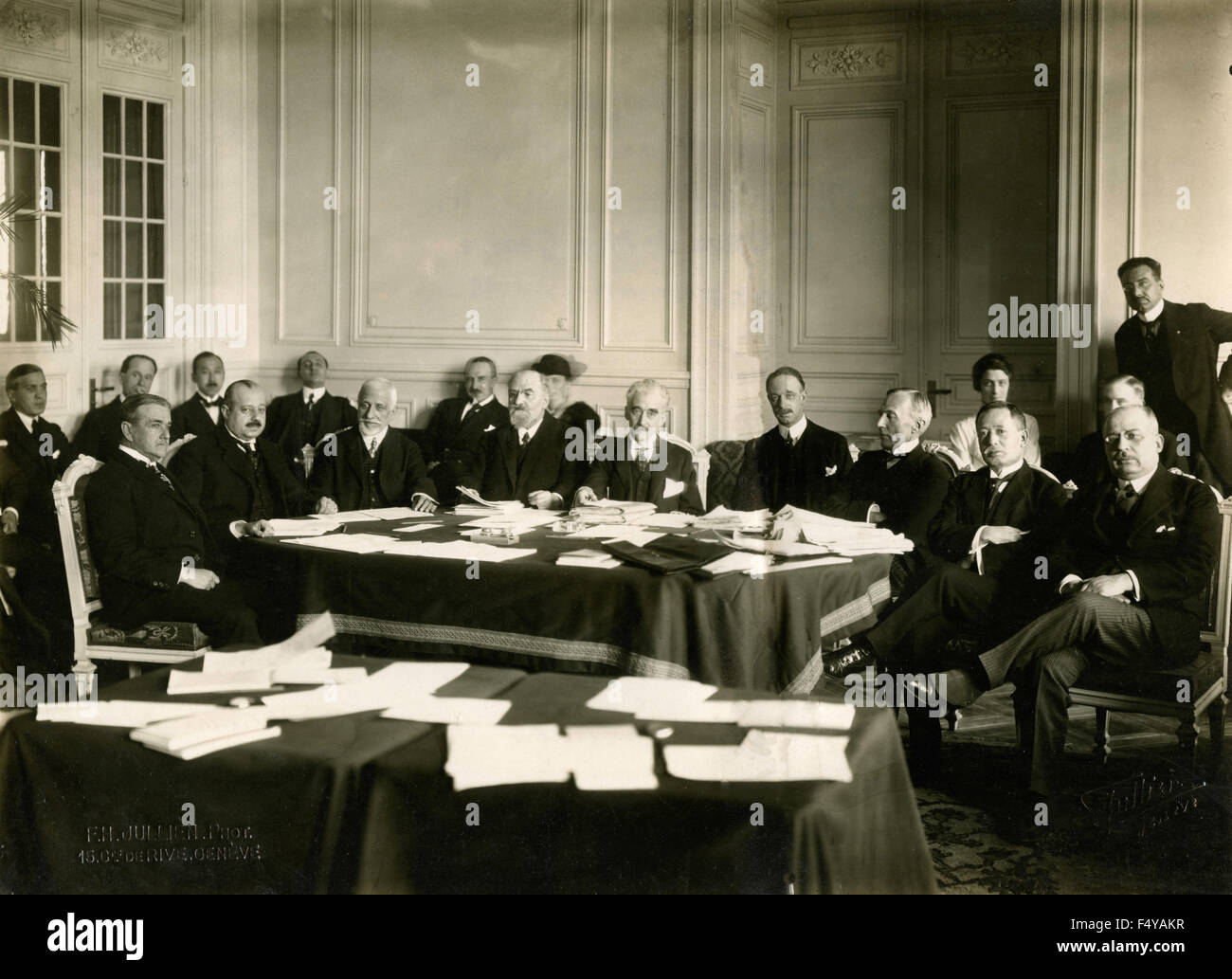 Undicesima sessione il Consiglio della Lega delle Nazioni, Ginevra, Svizzera Foto Stock