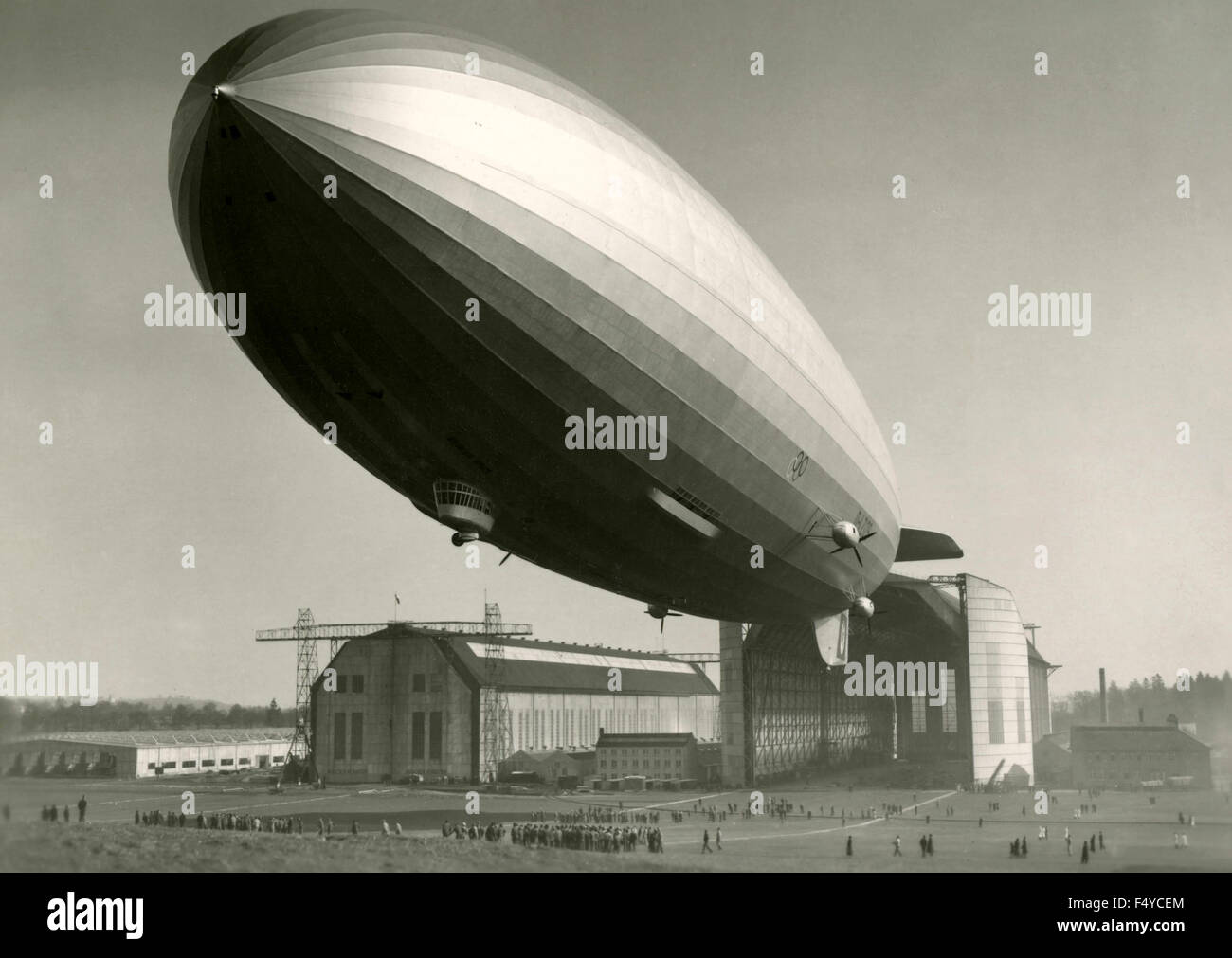 Il dirigibile Zeppelin D-LZ129 Hindenburg, Germania Foto Stock