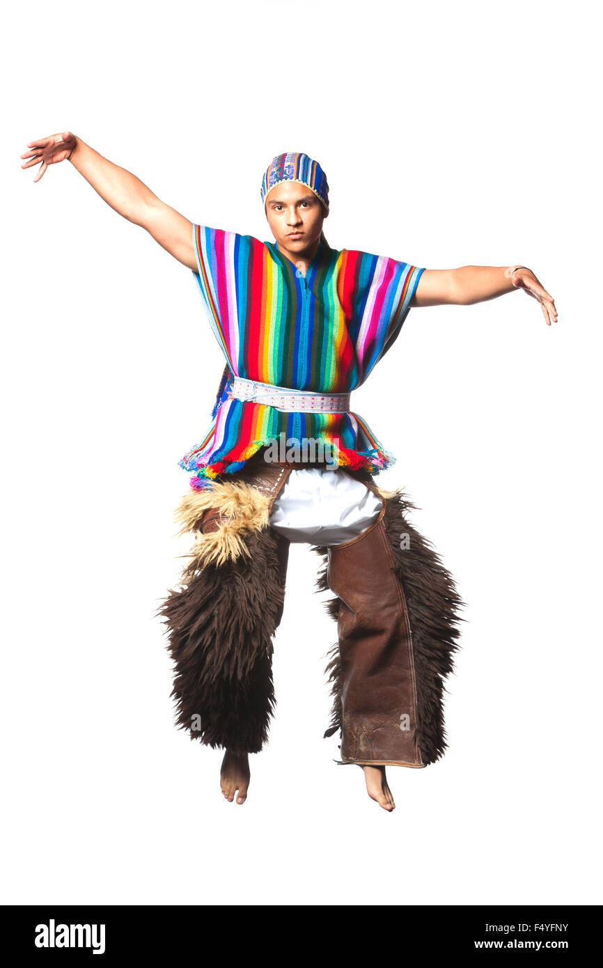 Ecuadoriana costume nazionale Foto Stock