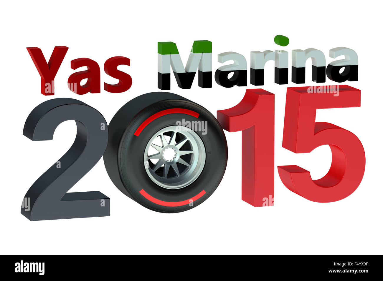 F1 Grand Prix di Formula 1 di Yas Marina 2015 Foto Stock