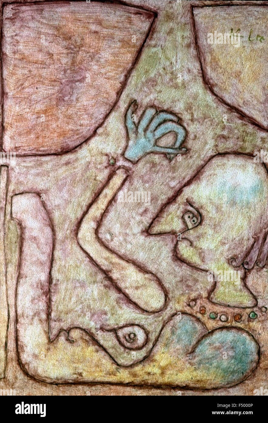 Paul Klee - foglia dalla memoria di una vecchia donna Foto Stock
