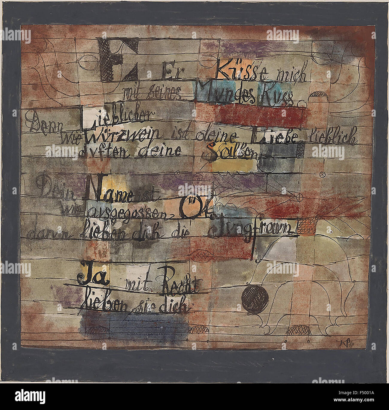 Paul Klee - (dal Cantico dei Cantici) versione II Foto Stock