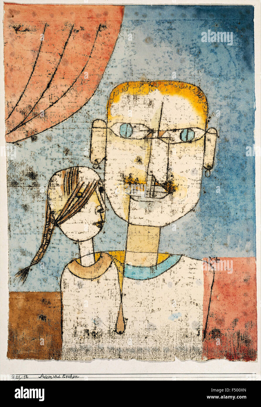 Paul Klee - Adam e vigilia piccola Foto Stock