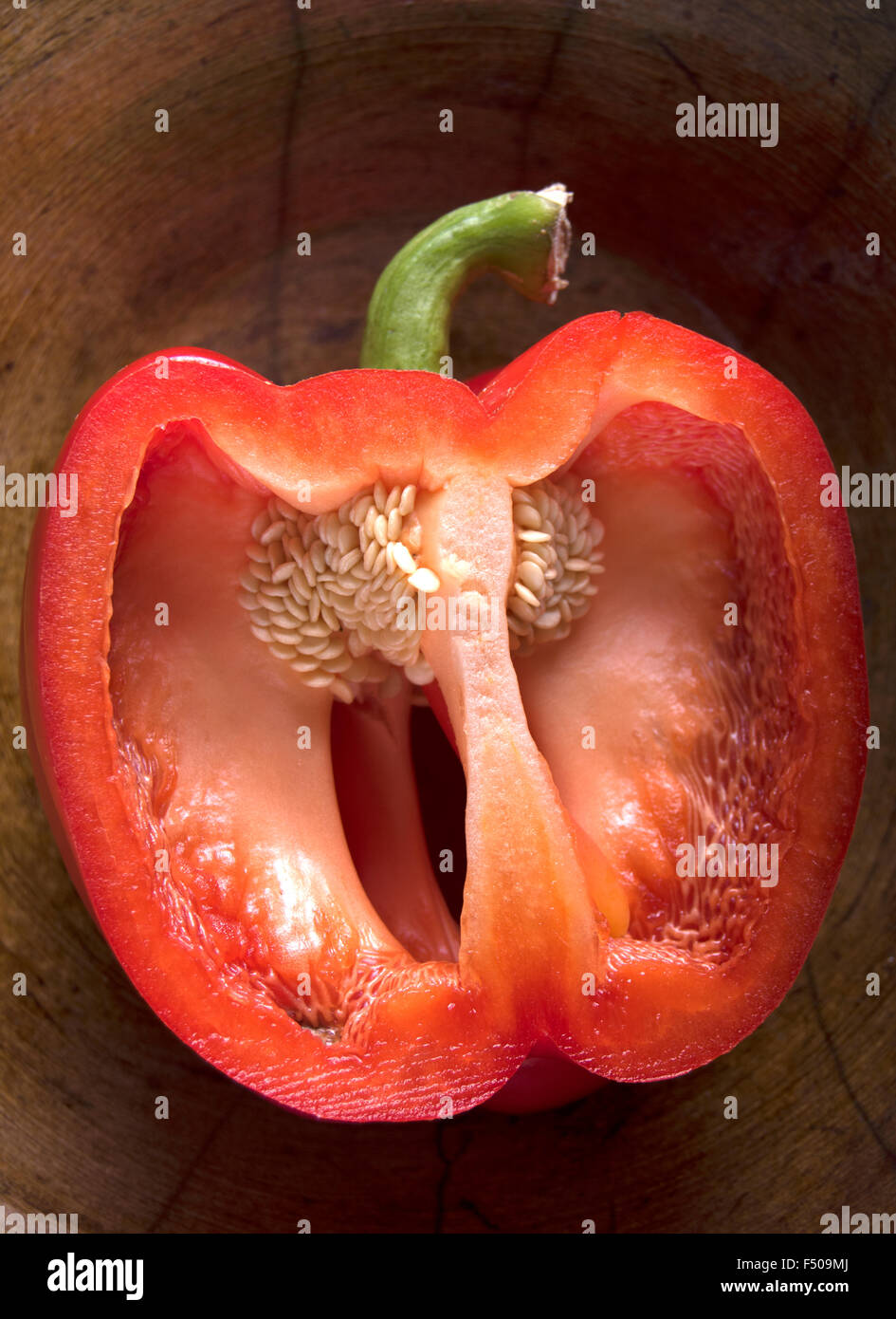 Peperone rosso, vegetale, concetto, pepe rosso semi Foto Stock